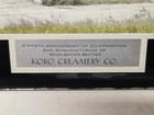 Vintage Koro Creamery Co 50th Anniversary Glass Plate Picture Rush Lake Wi
