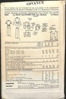 Rare Vintage 1950s Two Piece Dress Advance Sewing Pattern 5462 Bust 32 Complete