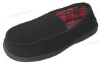 New Men s Close Back Slipper Black Corduroy Flannel Lining Moccasins House Shoes