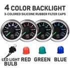 52mm  2-1 16   150 Psi Mechanical Dual Air Suspension Pressure Gauge     Black    