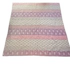 Pottery Barn Kids Patchwork Quilt Floral Paisley Pink Purple 2 Shams Full queen