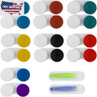 14 Pack Contact Lens Case Box With 2 Pcs Portable Contact Lens Stick Tool Case S