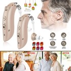 1 Pair Of Digital Hearing Aid Severe Loss Rechargeable Invisible Bte Ear Aids Us