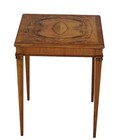 Vintage Baker Furniture French Regency Book Matched Side Table