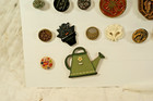 Bc 15 - Lot Of 43 Antique  Vintage Buttons  Mainly Glass  Flower Designs