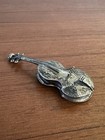 Wallace Sterling Silver Violin Pill Box Figural Musical Case