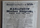 1826 Covent Garden Broadside Bold Stroke For A Wife Charles Green Balloonist