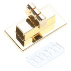 Rectangle Shape Clasp Turn Lock Twist Locks Diy Leather Handbag Bag Hardware