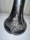 2 Vintage Silver Metal Ornate Candle Stick Holder