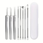 Acne Needle Blackhead Remover - Pimple   Comedone Extractor Tool Kit With Tweeze