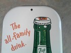 Vintage 7up 7-up Soda Metal Thermometer 16  X 6  Near Mint