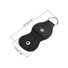 Guitar Picks Holder Case Artificial Leather Black Pack Of 10