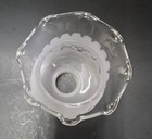Vintage Frosted Grape Pattern Glass Lamp Shade 1-5 8  Fitter 5-1 2  Tall