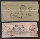  aop  India 1887-90 Stampless Postage Due Covers  2 
