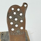 Antique Cast Iron Treadle Presser Foot With Wooden Base Sewing Machine Attachmen