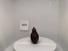 2233 Snuff Bottle Cinabar Carved Flowers
