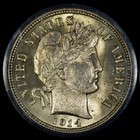 1914-d Barber Dime     Pcgs Ms-63     10c Silver Coin Uncirculated Ogh    trusted   