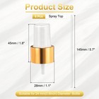 6 Pcs Gold White Spray Top  24 410 Fine Mist Sprayer Reusable Replacement Top