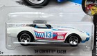Nib 2016 Hot Wheels Night Burnerz  69 Corvette Racer  86 White W  Free Shipping 