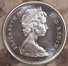 1965 Silver Uncirculated Canada 25 Cents Canadian Quarter 80  Silver
