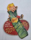 Vintage 1960 Squirt Soda Lil  Squirt Cardboard Light Fan String Pull Advertising