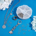 1000pcs 304 Stainless Steel Jump Rings  18-gauge Open Jump Ring 4 5 6 8 9 10mm C