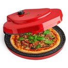 Red - Misterchef Countertop Pizza Maker  1450w Mini Pizza Oven  Pizza Maker Oven
