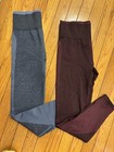Pink Lot Of 2 High Waist Seamless Heart Leggings Burgundy gray Size S