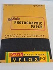 Vintage Kodak Photographic Paper 25ct  2 3 4 X 4 1 2 Velox F-2 Single We Ex 1953