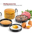 Eggs Rings  4 Pack Stainless Steel Egg Cooking Rings  Pancake Mold For Frying 
