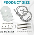 Universal Stainless Steel Hood Pin Kit With Quick Release Latch  Color  Silver