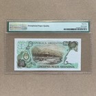 Pmg Argentina 50 Pesos  1983-85  P-314a  Unc  Authenticated Banknote Argentinian