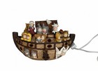 Novelty Resin Noah s Ark Accent Lamp Animals Religious Theme Unisex Kids