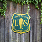  department Of Sasquatch  Bigfoot Sign - Vintage Forest Service Design -aluminum