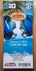 2018 Outback Bowl Michigan Wolverines Vs South Carolina Football Ticket Creased