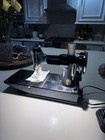 Singer 1938 Featherweight Electric Portable Sewing Machine W  Foot Pedal   Case