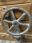 Vintage 9    Industrial Cast Iron Valve Handle Wheel  Lightly Cleaned 