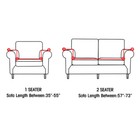 1 2 Seater Stretch Chair Sofa Couch Cover Universal Slipcover Couch Protector