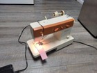 Vintage Singer 5522 Sewing Machine Orange White With Pedal 