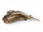 Vintage 14k Solid Gold Feather Brooch pin Signed 8 9grams Ebay Gia Verified