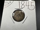 Engraved Love Token On 1845 5c Liberty Seated Silver Half Dime