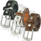 Real Cowhide Hair-on Genuine Leather Belt Unisex With Metal Buckle Cowboy Style