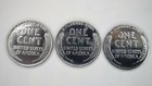 1943 P D S   steel Wheat Head Lincoln 3 Penny Set     