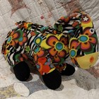 Melissa   Doug Colorful Floral Zebra Print Plush Stuffed Animal