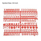 Felt Board Letters  510 Characters Red 3 4  Letters Numbers Symbols 3pcs