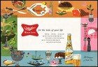 Vintage Placemat Miller High Life Beer Bottle And Glass Pictured 1956 N-mint