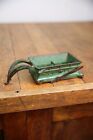 Antique Arcade Cast Iron Toy Tractor Truck Wagon Vintage Parts Green Paint