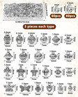 309pcs  Antique Silver Spacer Beads For Jewelry Making  Assorted Styles Tibet   