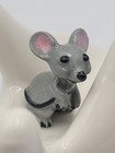 Vintage Hagen Renaker Mama Mouse Figurine Miniature Gray  356 Pottery Figurine