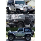 For 2007-2018 Jeep Wrangler Jk 2 Door Window Visors Rain Sun Guard Deflector